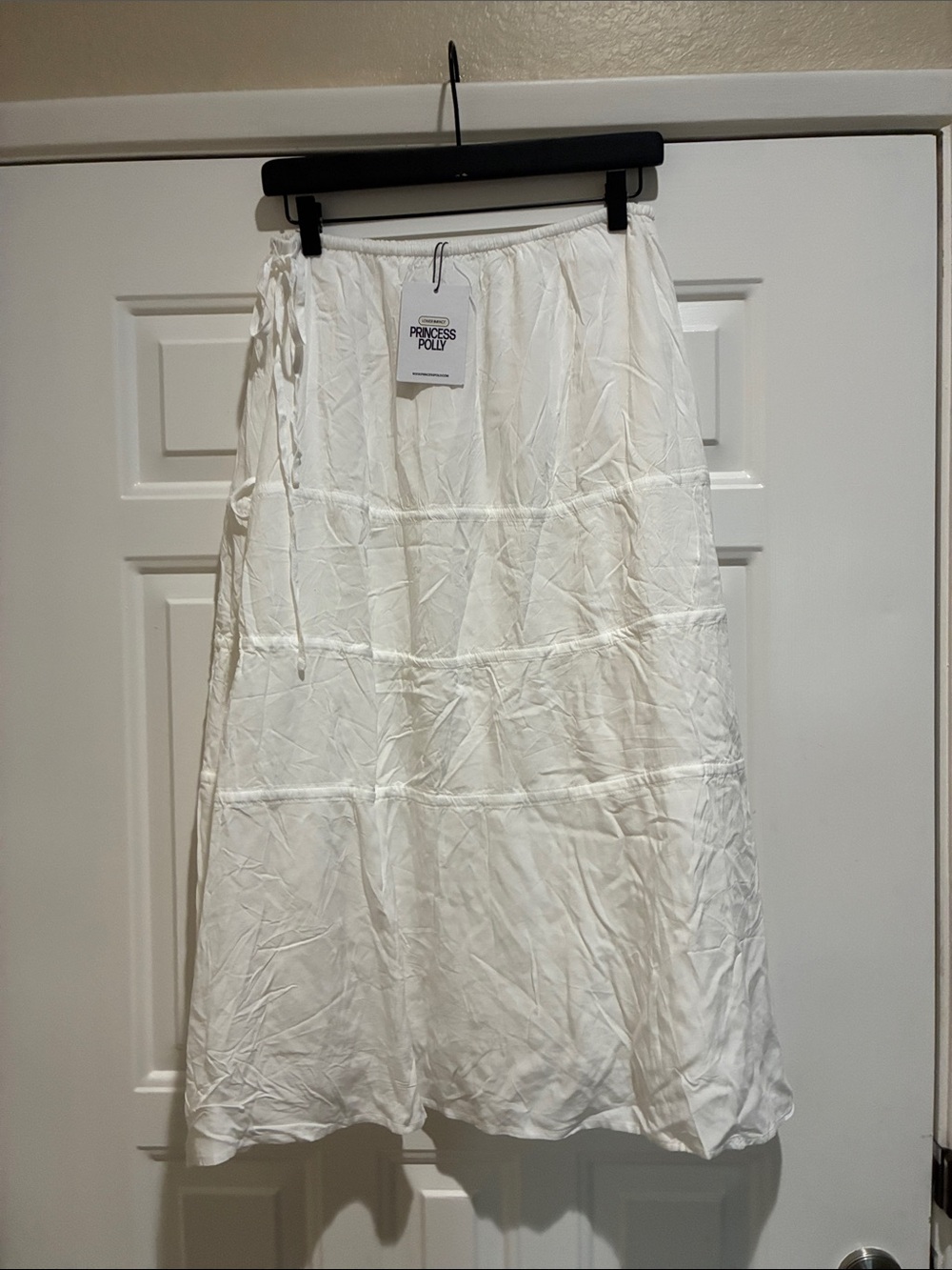 Princess Polly perky White Maxi Skirt